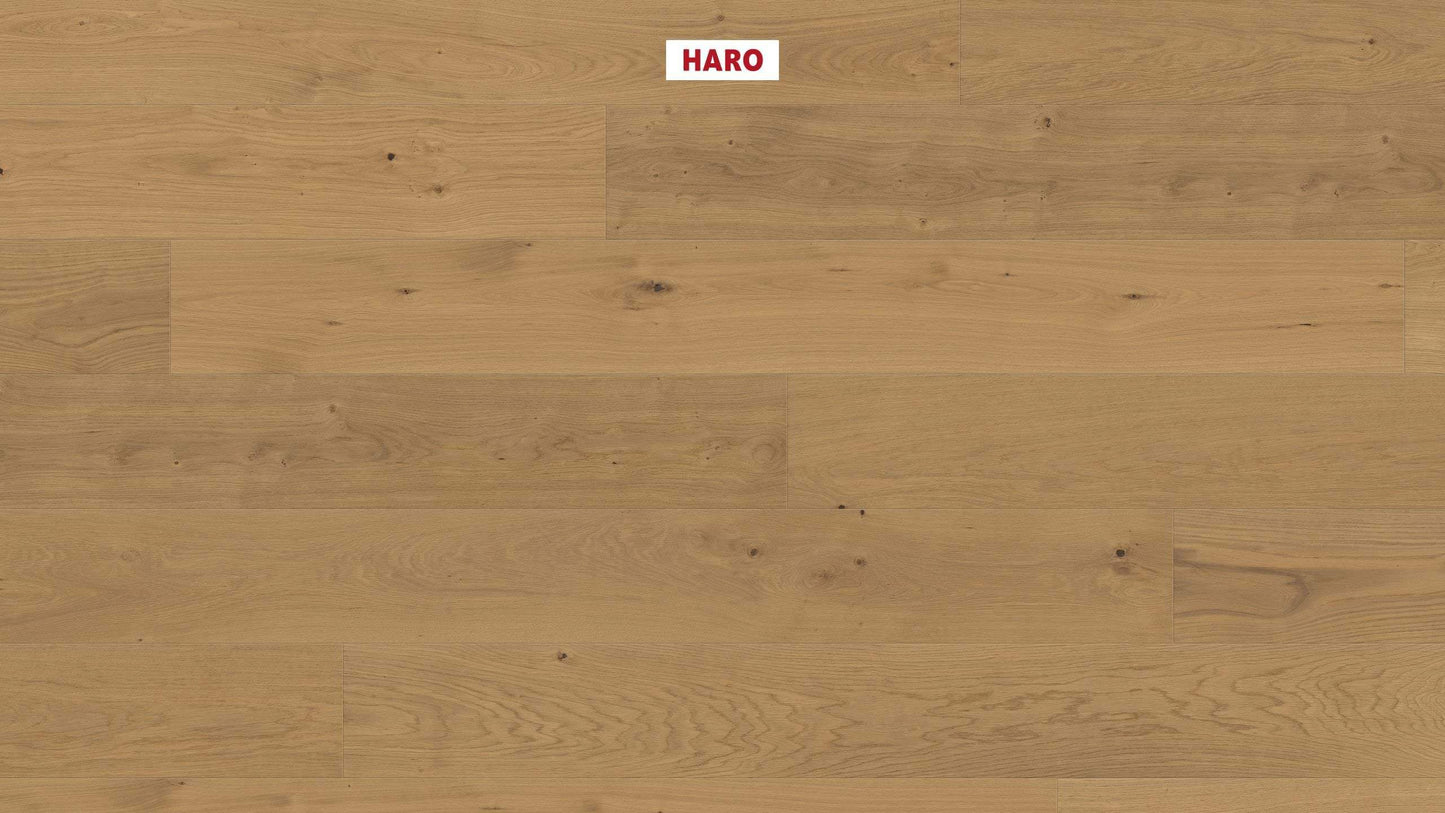 HARO PARKETT 4000 Landhausdiele Plaza 240 4V Eiche invisible Markant strukturiert naturaLin plus Top Connect