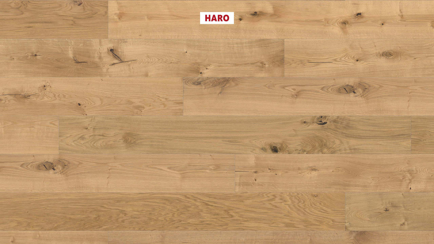 HARO PARKETT 4000 Landhausdiele Plaza 240 4V Eiche invisible Sauvage strukturiert naturaDur Top Connect