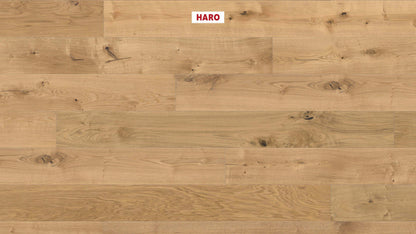 HARO PARKETT 4000 Landhausdiele Plaza 240 4V Eiche invisible Sauvage strukturiert naturaDur Top Connect