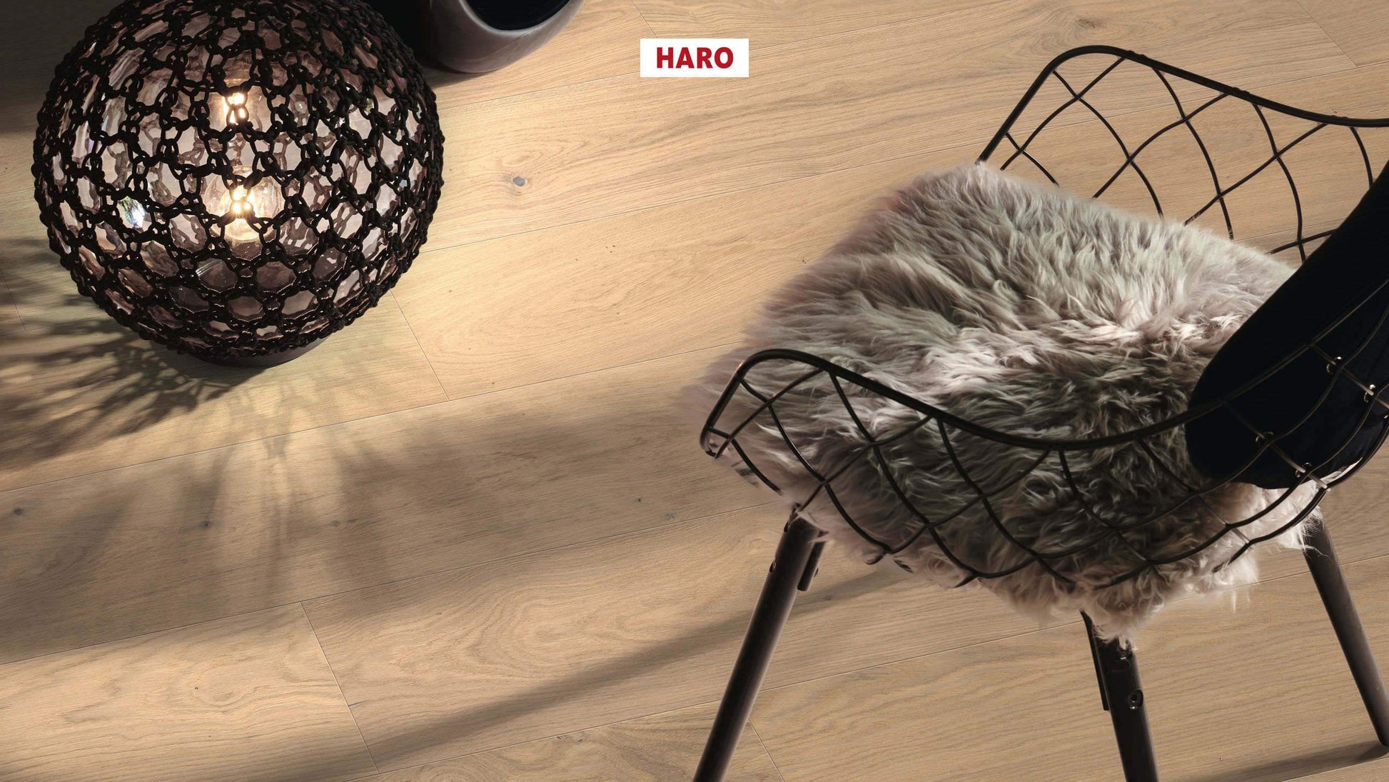 HARO PARKETT 4000 Landhausdiele Plaza 240 4V Eiche lichtweiß Sauvage strukturiert naturaLin plus Top Connect