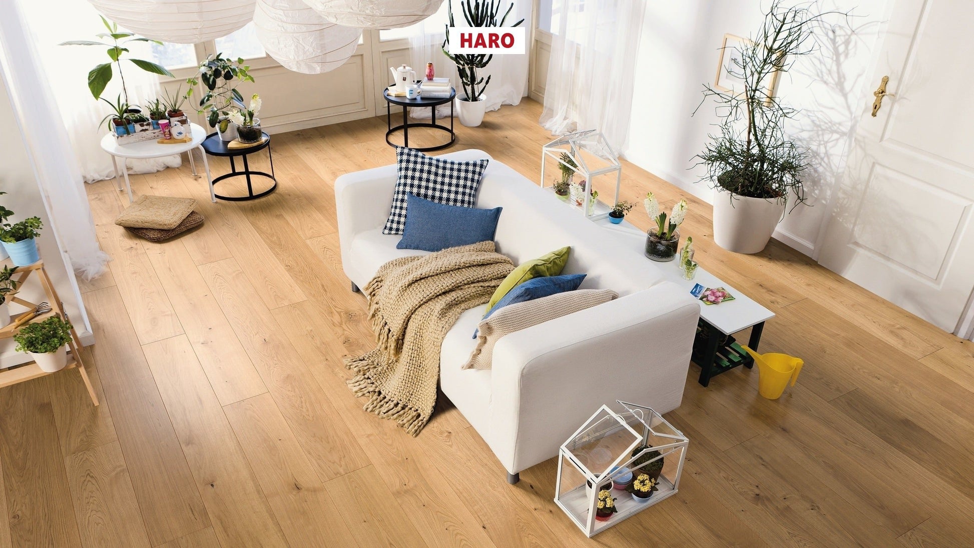 HARO PARKETT 4000 Landhausdiele Plaza 240 4V Eiche Markant strukturiert naturaDur Top Connect