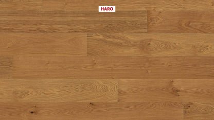 HARO PARKETT 4000 Landhausdiele Plaza 240 4V Eiche Markant strukturiert naturaLin plus Top Connect