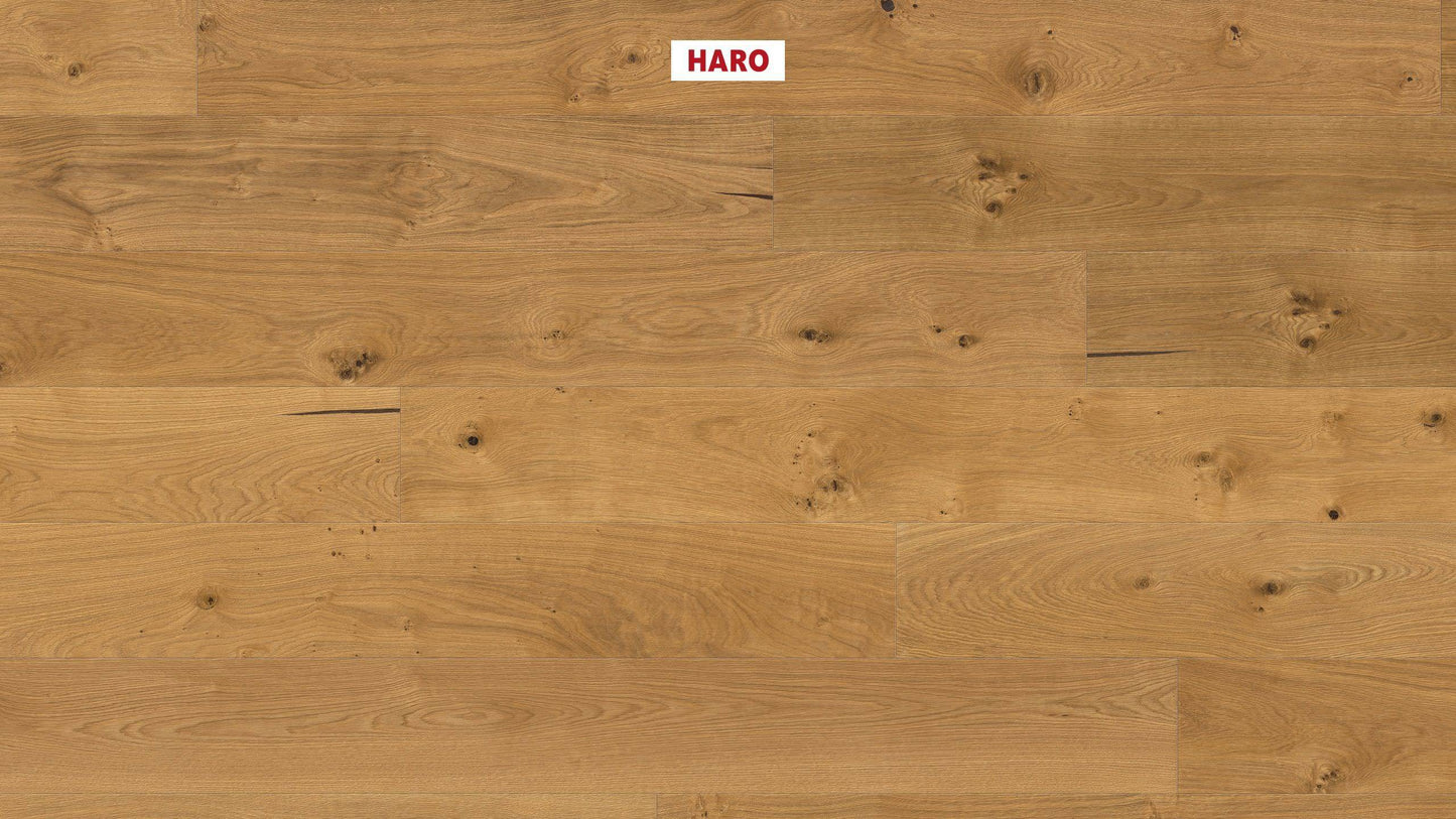 HARO PARKETT 4000 Landhausdiele Plaza 240 4V Eiche Universal alpin strukturiert naturaLin plus Top Connect