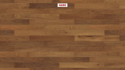 HARO PARKETT 4000 Landhausdiele Prestige Bernsteineiche Markant strukturiert naturaLin plus Nut & Feder