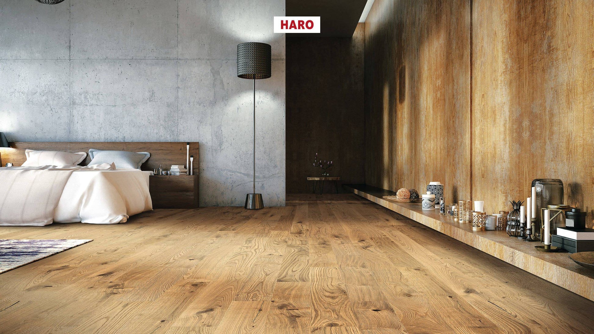 HARO PARKETT 4000 Landhausdiele Prestige Eiche Sauvage strukturiert naturaDur Nut & Feder