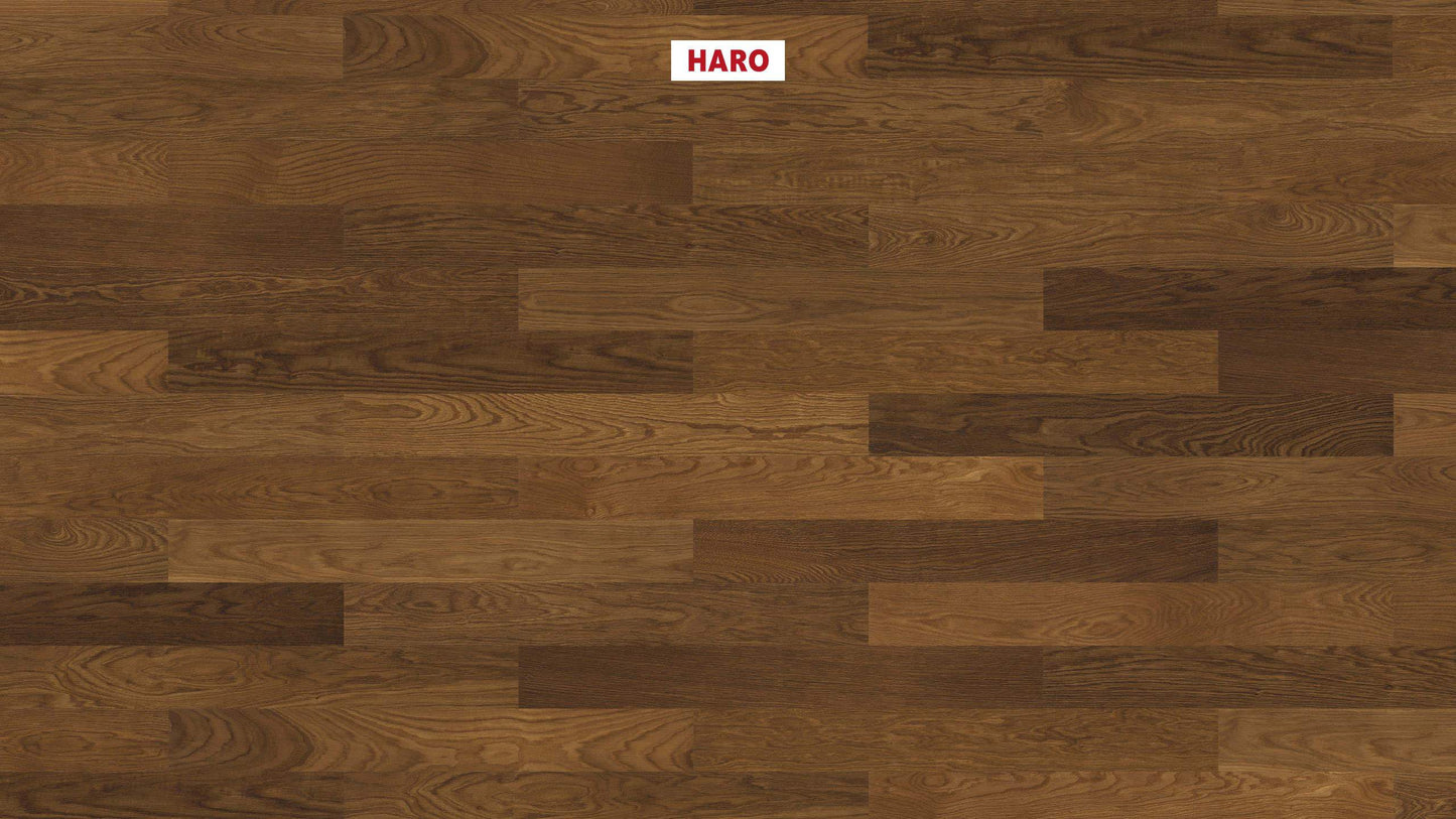 HARO PARKETT 4000 Landhausdiele Prestige Raucheiche Markant strukturiert naturaLin plus Nut & Feder