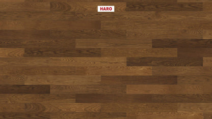 HARO PARKETT 4000 Landhausdiele Prestige Raucheiche Markant strukturiert naturaLin plus Nut & Feder