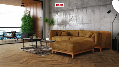 HARO PARKETT 4000 Stab Classico Bernsteineiche Trend strukturiert naturaDur Nut & Feder