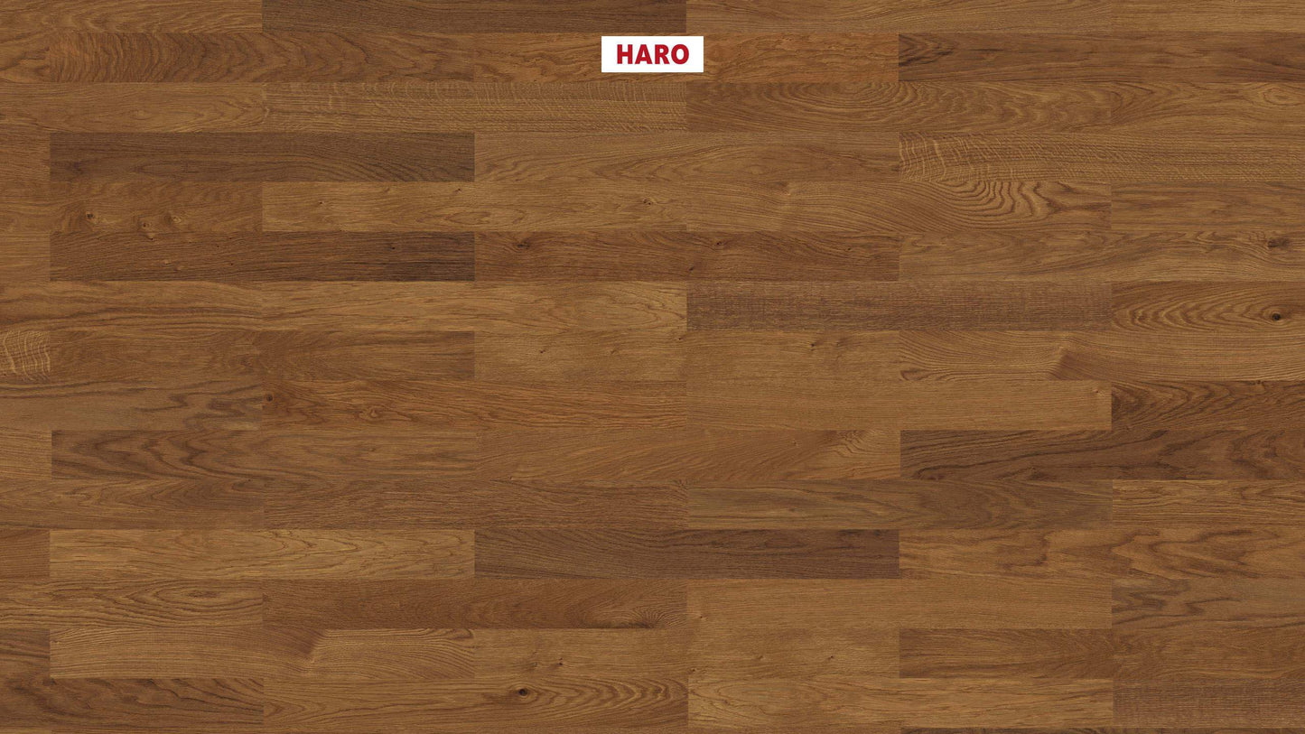 HARO PARKETT 4000 Stab Classico Bernsteineiche Trend strukturiert naturaDur Nut & Feder