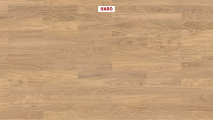 HARO PARKETT 4000 Stab Classico Eiche lichtweiß Naturale strukturiert naturaDur Nut & Feder
