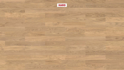 HARO PARKETT 4000 Stab Classico Eiche lichtweiß Trend strukturiert naturaDur Nut & Feder