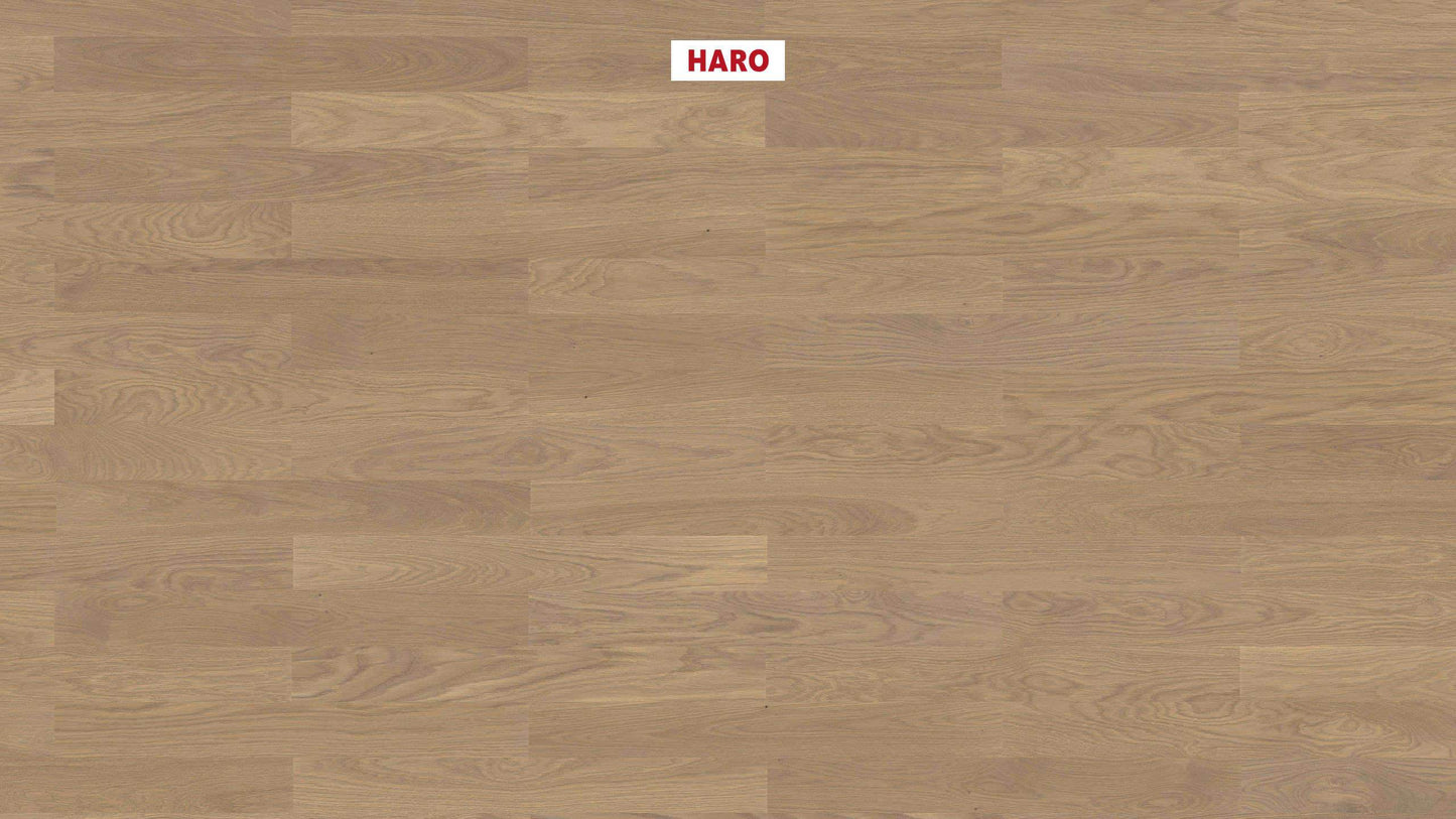 HARO PARKETT 4000 Stab Classico Eiche sandgrau Naturale strukturiert naturaDur Nut & Feder