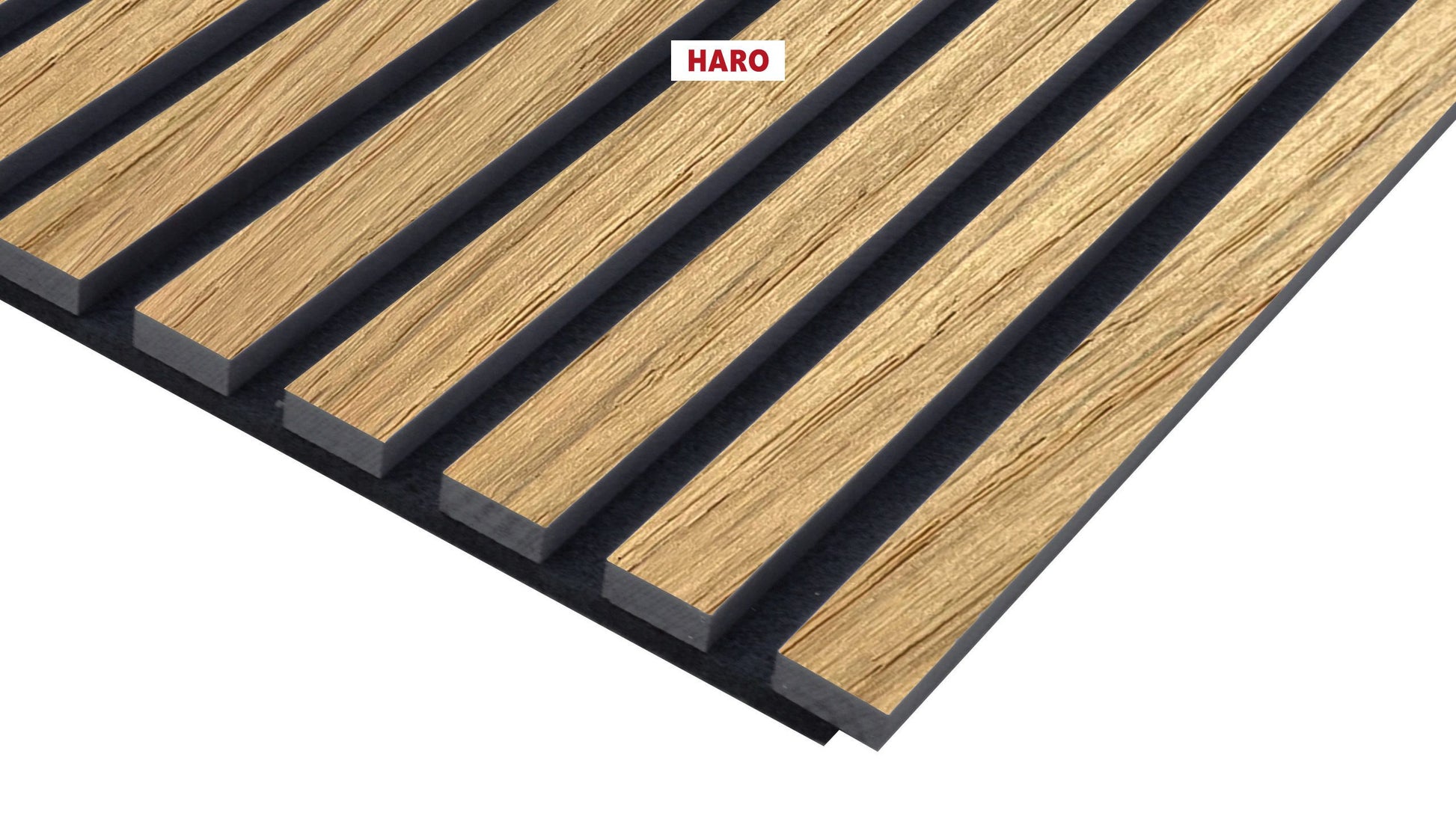 HARO WALL 19 mm Design Stripe Eiche hell furniert