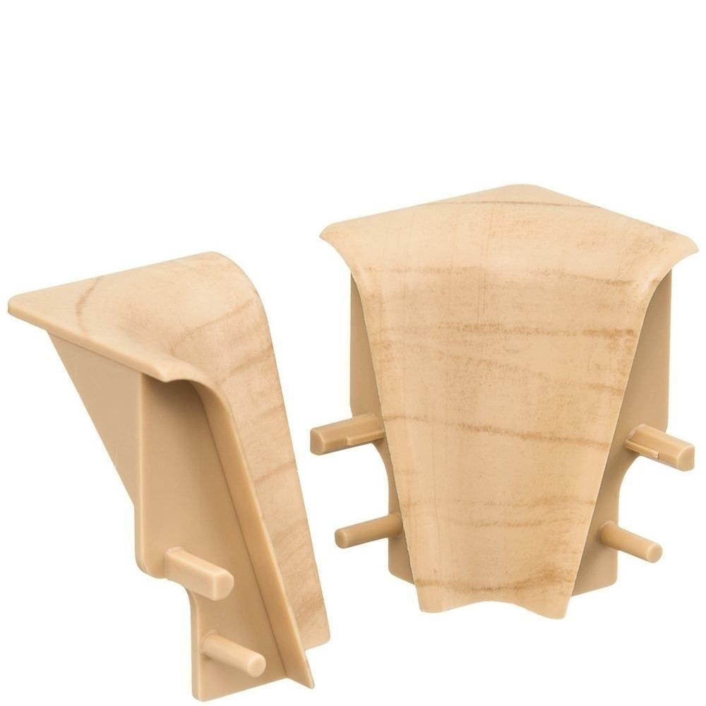 Innenecke Kunststoff für Stecksockelleiste 19x39mm (2 Stk./Pack) Apfel*