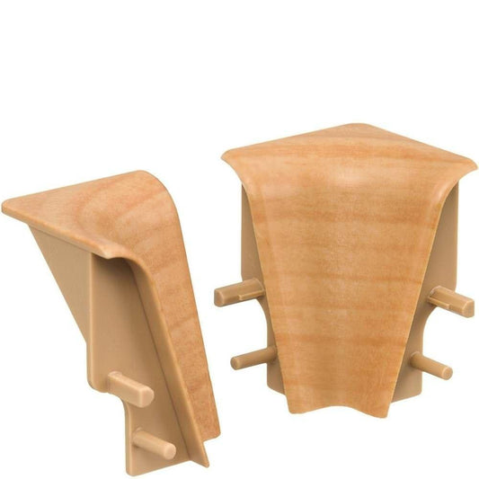 Innenecke Kunststoff für Stecksockelleiste 19x39mm (2 Stk./Pack) Birne golden*