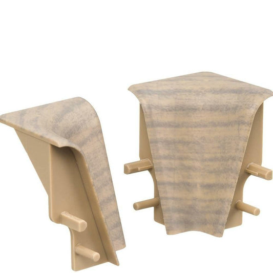 Innenecke Kunststoff für Stecksockelleiste 19x39mm (2 Stk./Pack) Nordic Pine*