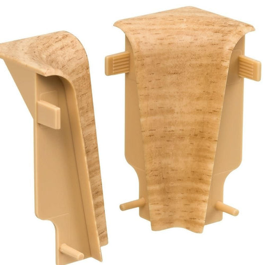 Innenecke Kunststoff für Stecksockelleiste 19x58mm (2 Stk./Pack) Buche*
