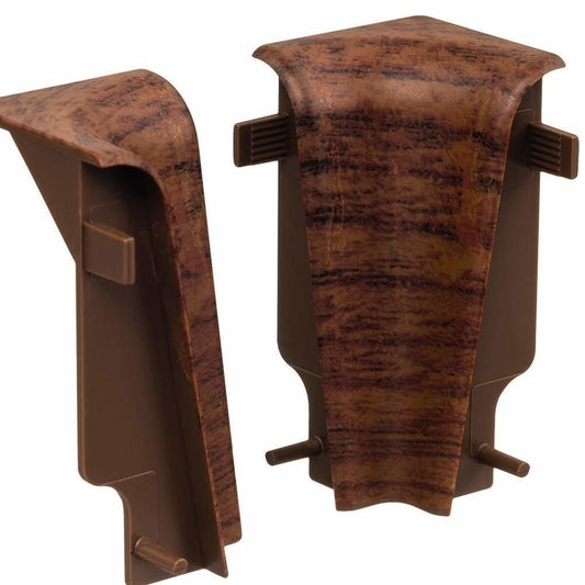 Innenecke Kunststoff für Stecksockelleiste 19x58mm (2 Stk./Pack) Merbau Sedan / Jatoba brasil*