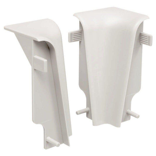 Innenecke Kunststoff für Stecksockelleiste 19x58mm (2 Stk./Pack) weiß