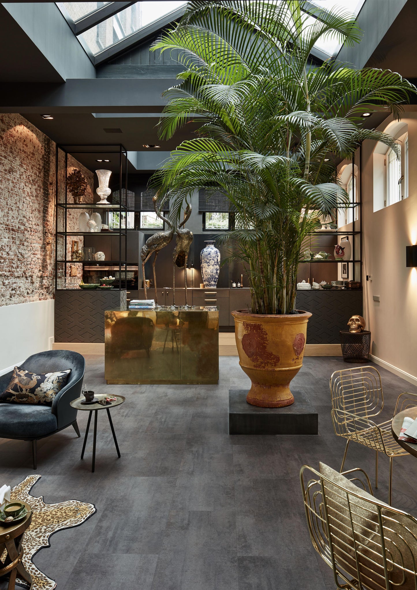 MEISTER | DB 400 | MeisterDesign. flex | Designboden | Copper Iron | 06857 | Steinporen-Struktur