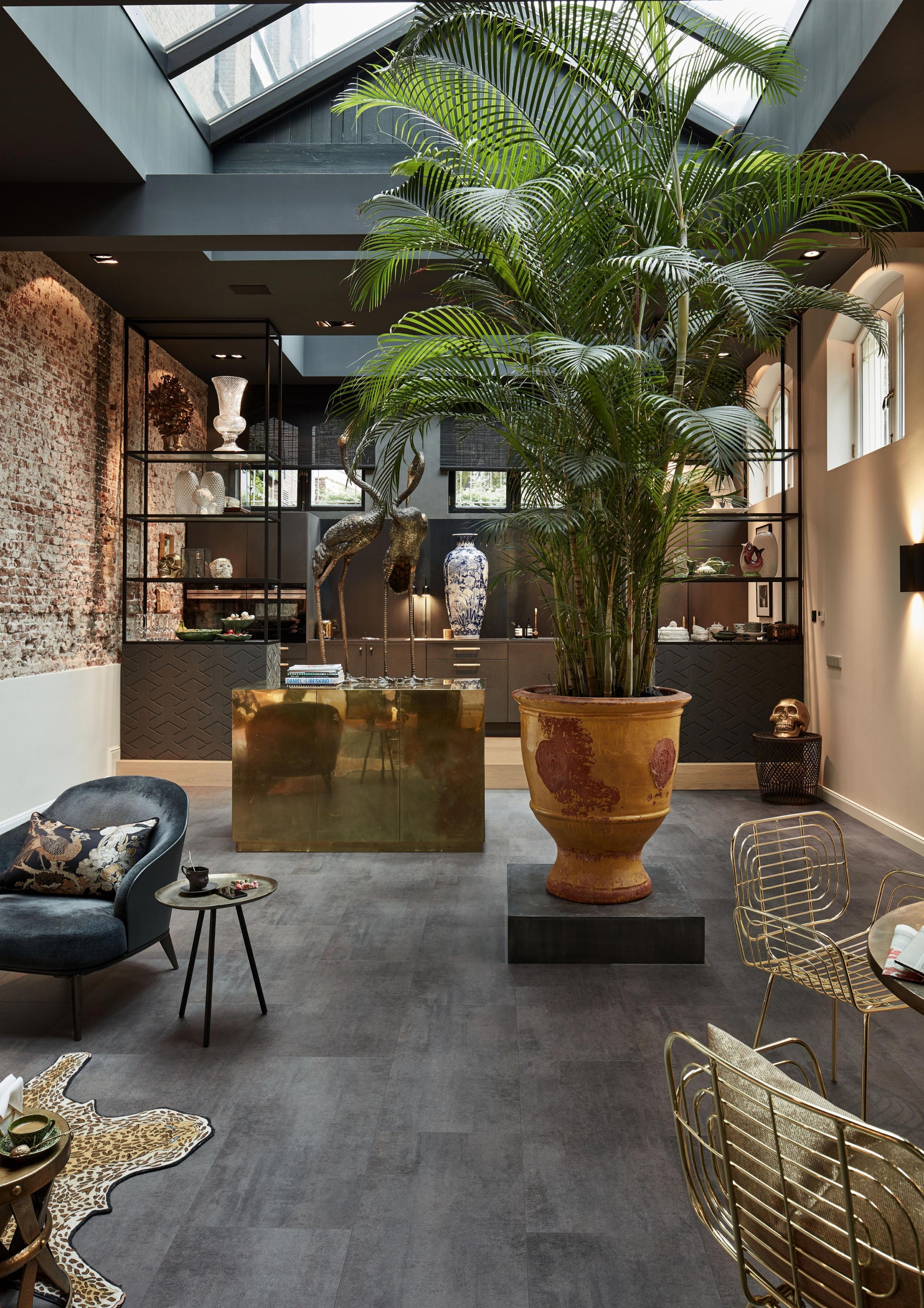 MEISTER | DB 400 | MeisterDesign. flex | Designboden | Copper Iron | 06857 | Steinporen-Struktur