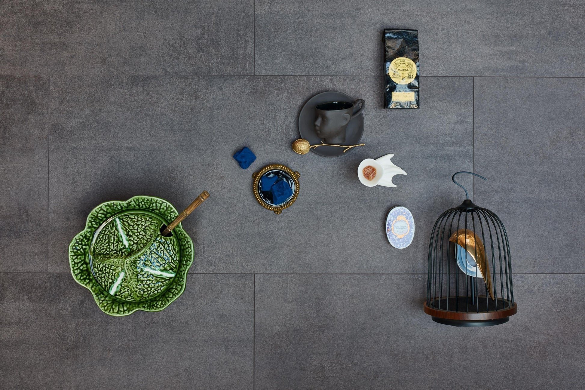 MEISTER | DB 400 | MeisterDesign. flex | Designboden | Copper Iron | 06857 | Steinporen-Struktur