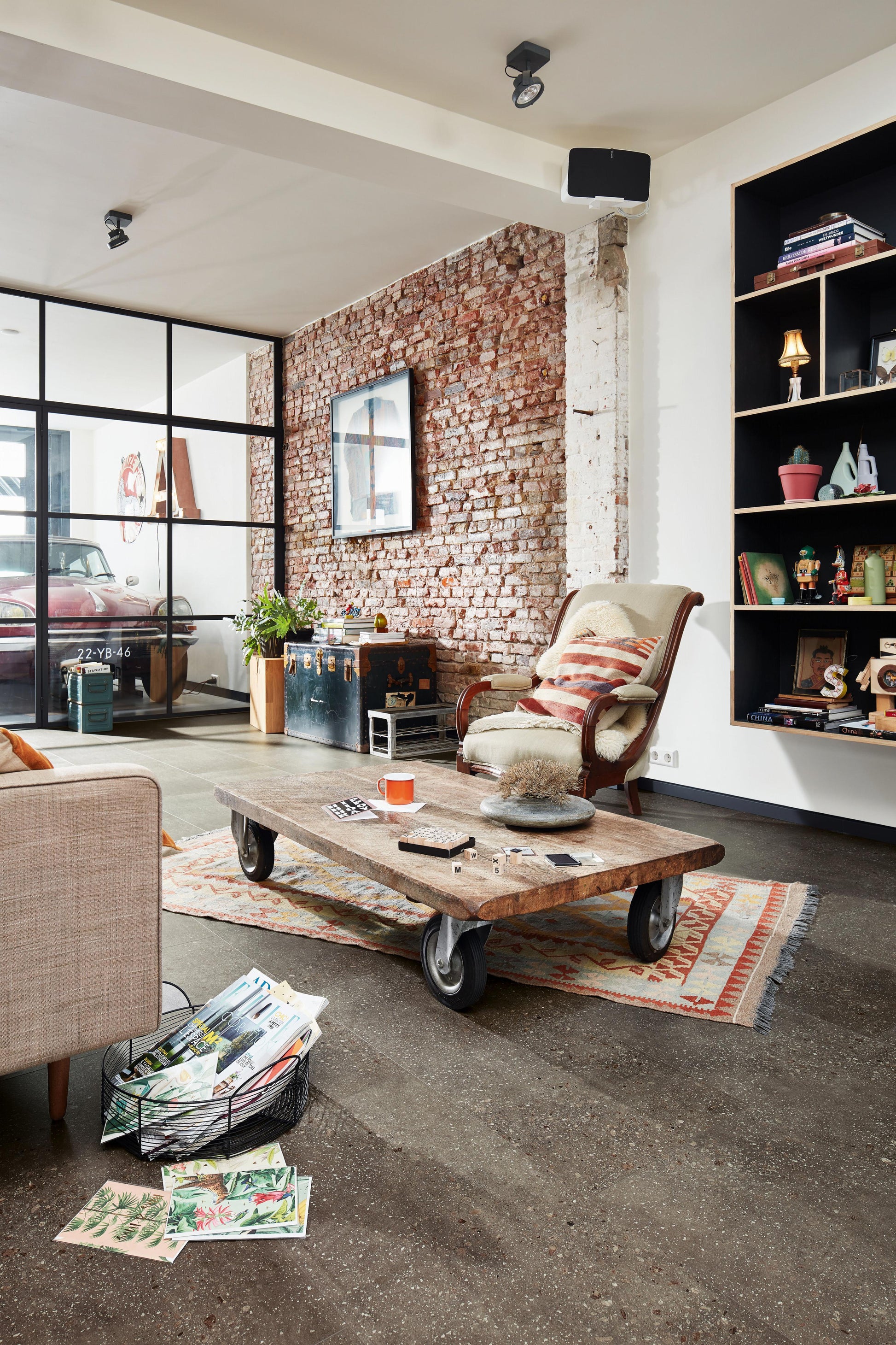 MEISTER | DB 400 | MeisterDesign. flex | Designboden | Terrazzo dunkel | 06858 | Steinporen-Struktur