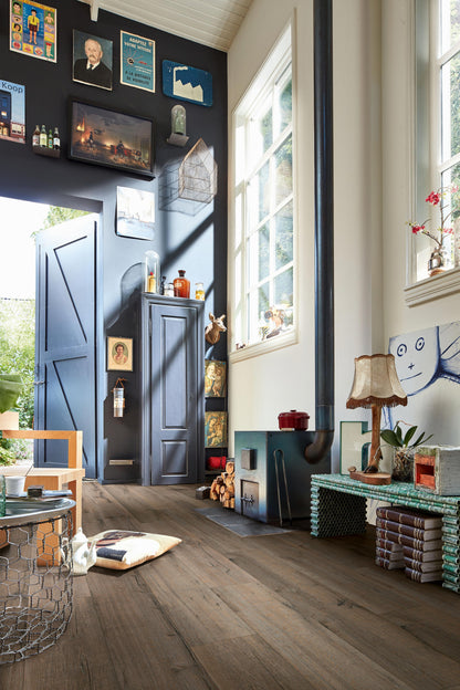 MEISTER | DD 600 S | MeisterDesign. comfort | Designboden | Altholzeiche lehmgrau | 06986 | Authentic Wood-Struktur