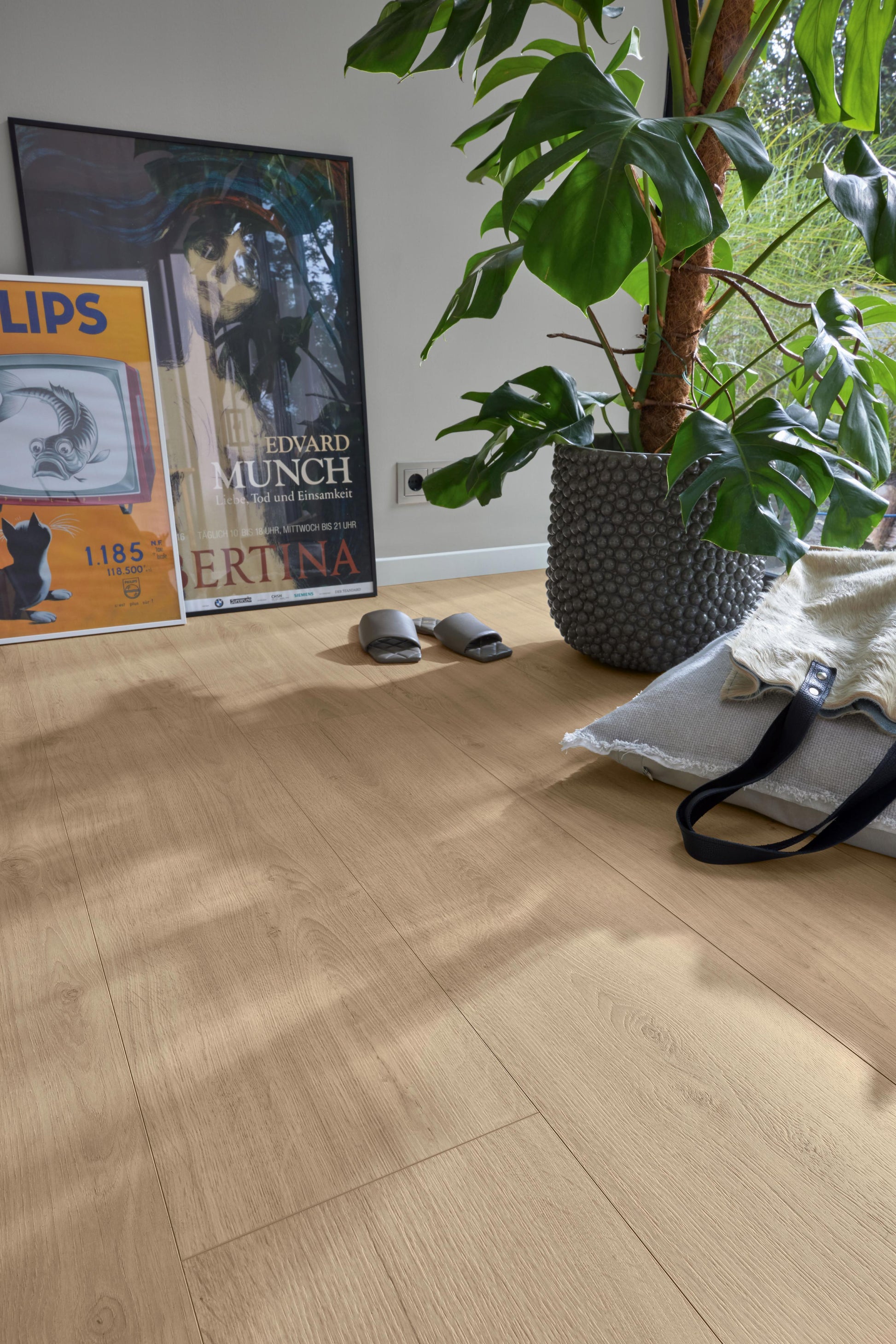 MEISTER | DD 600 S | MeisterDesign. comfort | Designboden | Felseneiche sand | 07122 | Porensynchron-Struktur