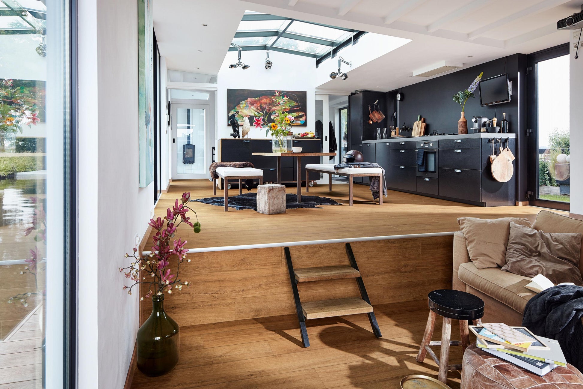 MEISTER | DD 600 S | MeisterDesign. comfort | Designboden | Golden Oak | 06999 | Porensynchron-Struktur
