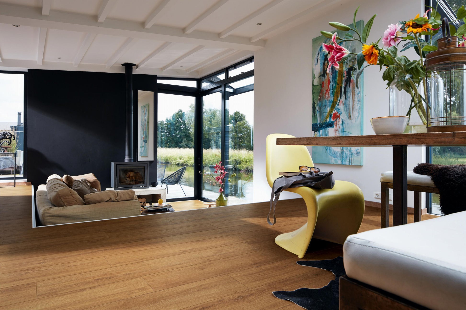 MEISTER | DD 600 S | MeisterDesign. comfort | Designboden | Golden Oak | 06999 | Porensynchron-Struktur