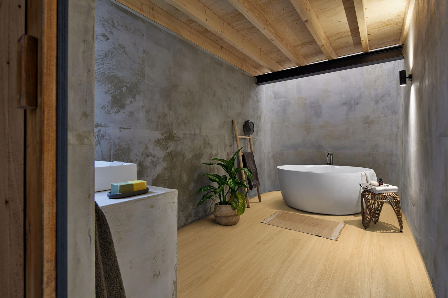 MEISTER | DD 600 S | MeisterDesign. comfort | Designboden | Princess Oak hell | 07123 | Porensynchron-Struktur