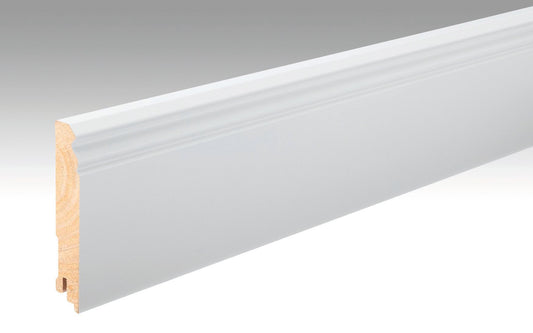 MEISTER | Fußleiste Profil 12 F MK | Folien-ummantelte Profile | Weiß DF (RAL 9016) | 02266