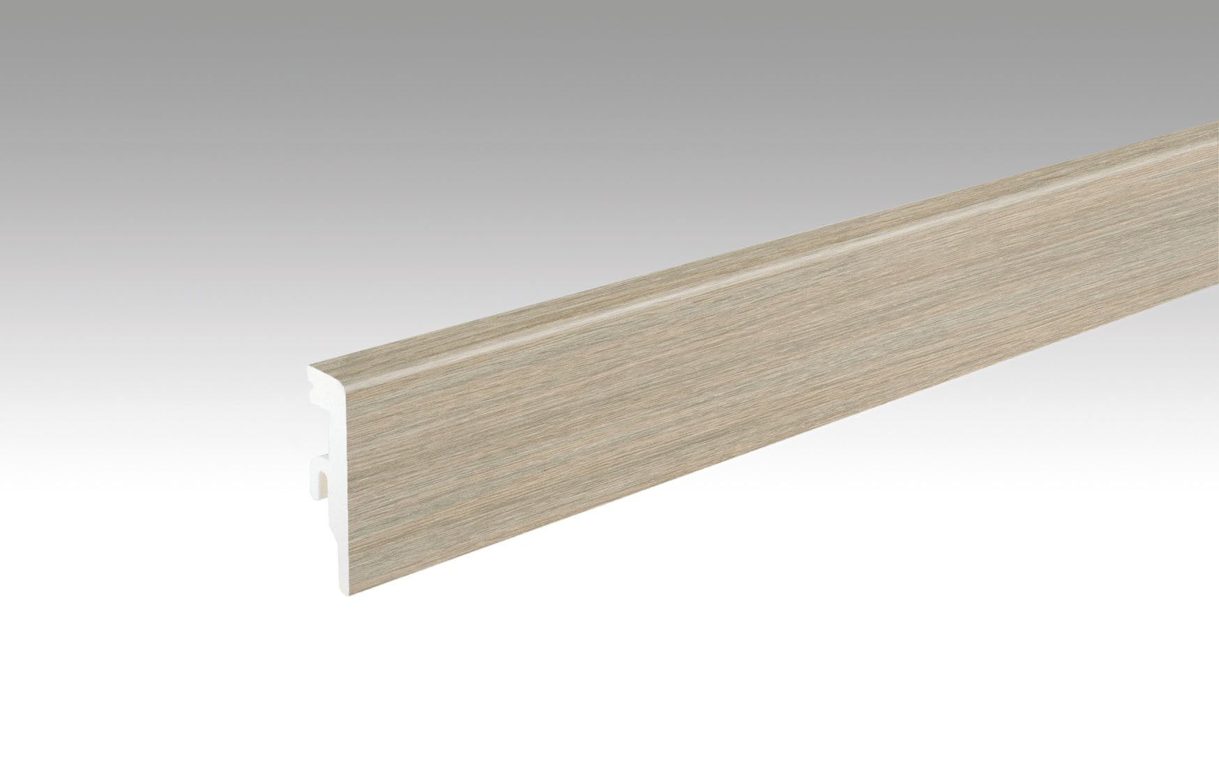 MEISTER | Fußleiste Profil 20 PK Aqua | Laminatfolien-ummantelte Profile | Eiche Baywood | 07404