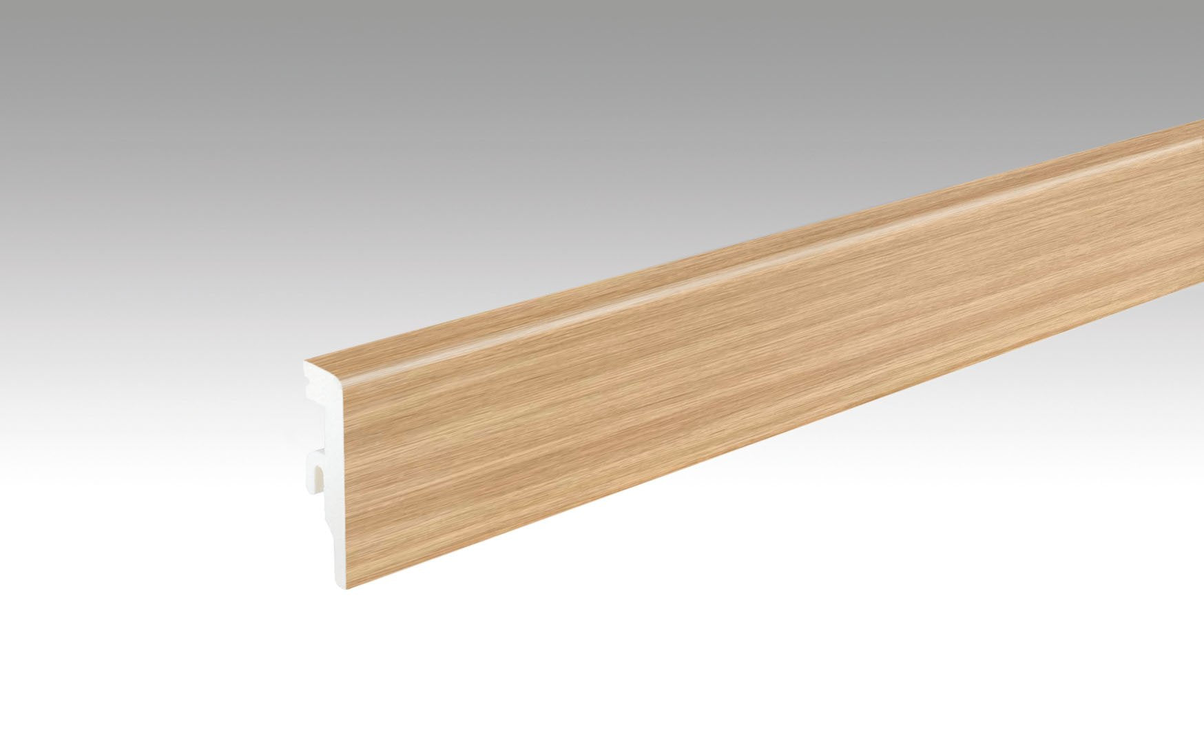 MEISTER | Fußleiste Profil 20 PK Aqua | Laminatfolien-ummantelte Profile | Eiche Lowfield | 07392