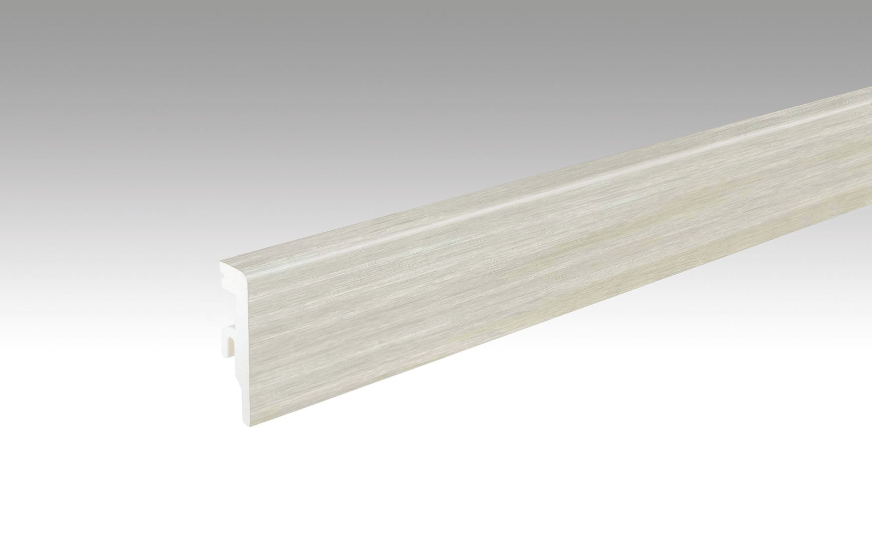 MEISTER | Fußleiste Profil 20 PK Aqua | Laminatfolien-ummantelte Profile | Eiche Whitebury | 07398
