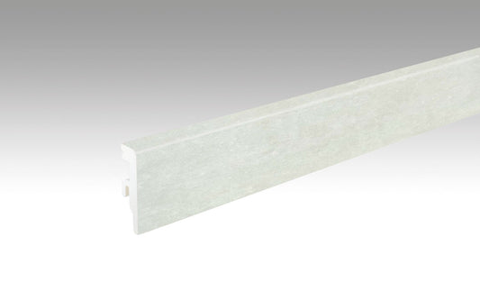 MEISTER | Fußleiste Profil 20 PK Aqua | Laminatfolien-ummantelte Profile | White Stone | 07440