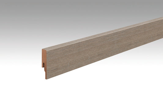 MEISTER | Fußleiste Profil 20 PK | Laminatfolien-ummantelte Profile | Altholzeiche lehmgrau | 06986