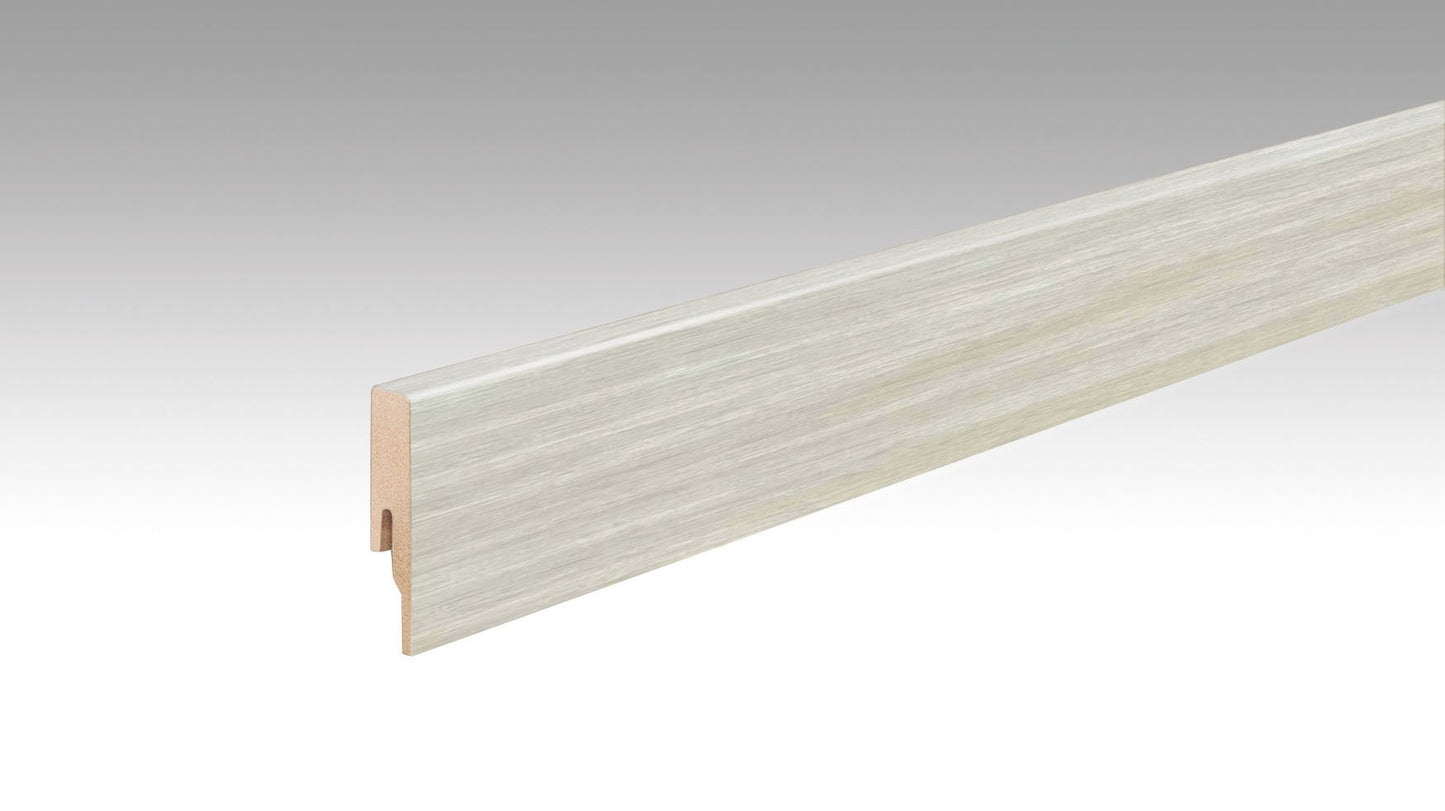 MEISTER | Fußleiste Profil 20 PK | Laminatfolien-ummantelte Profile | Eiche Whitebury | 07398