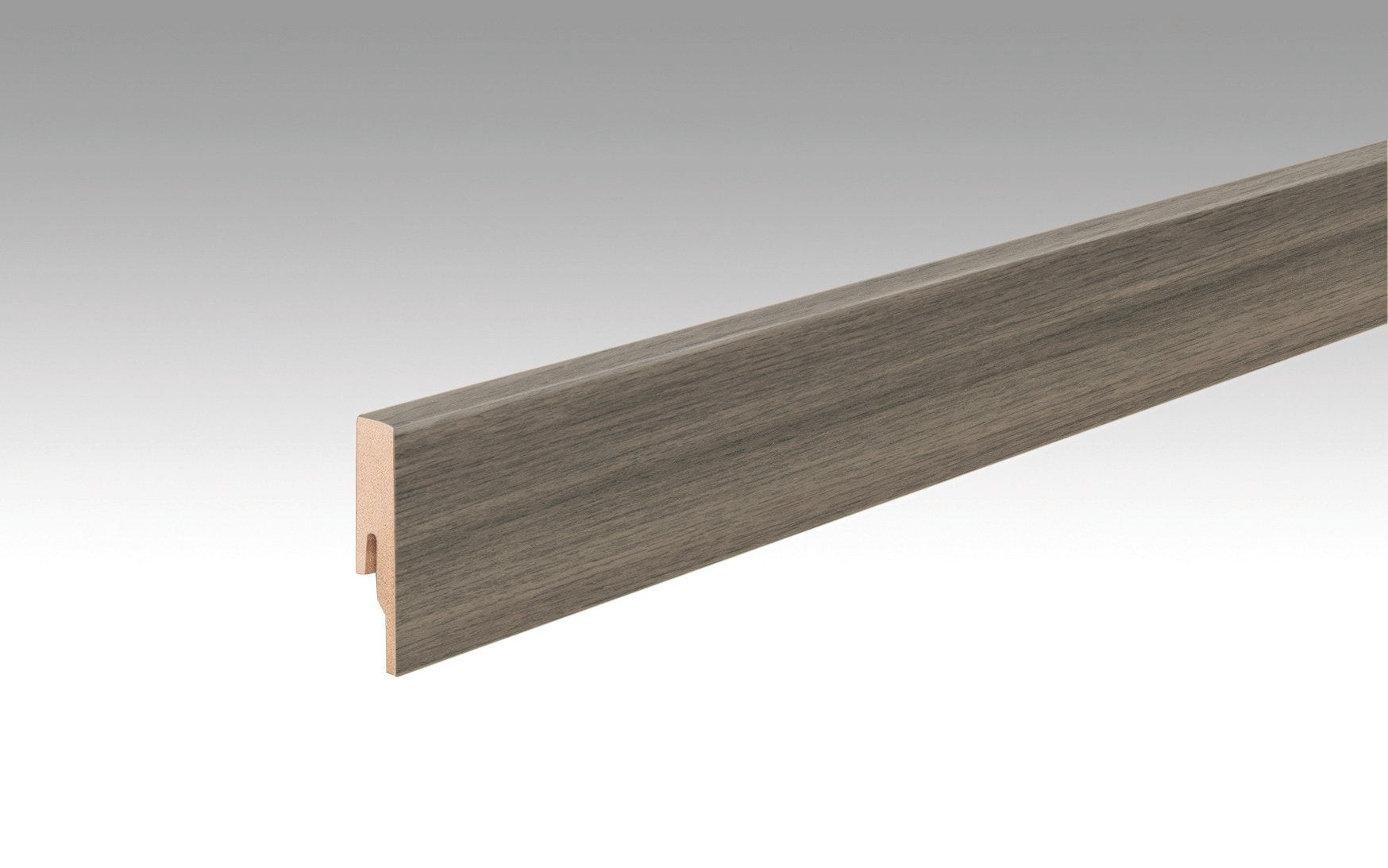 MEISTER | Fußleiste Profil 20 PK | Laminatfolien-ummantelte Profile | Schlosseiche dunkel | 06842