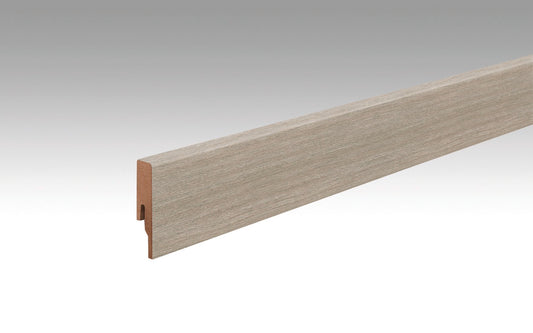MEISTER | Fußleiste Profil 20 PK | Laminatfolien-ummantelte Profile | Wildeiche grau | 06977