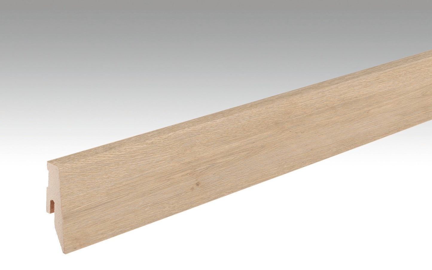 MEISTER | Fußleiste Profil 3 PK | Laminatfolien-ummantelte Profile | Eiche Atacama | 06380