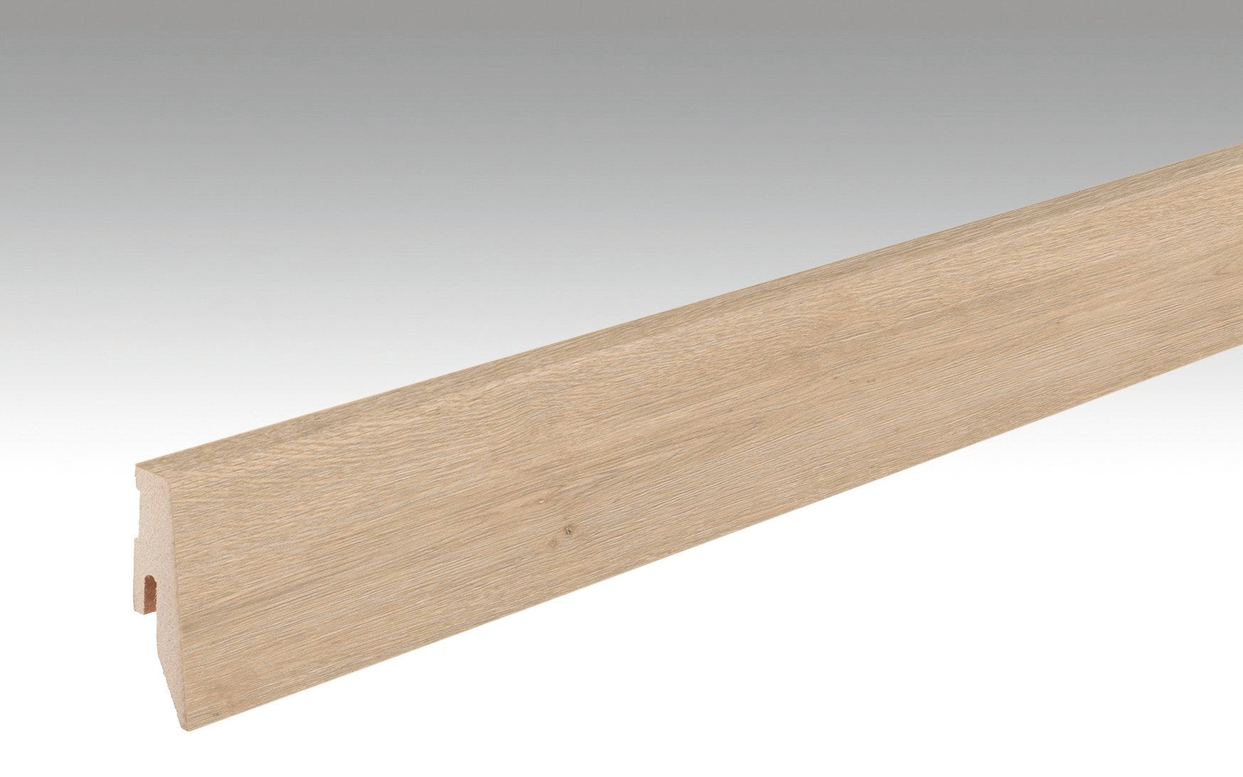 MEISTER | Fußleiste Profil 3 PK | Laminatfolien-ummantelte Profile | Eiche Atacama | 06380