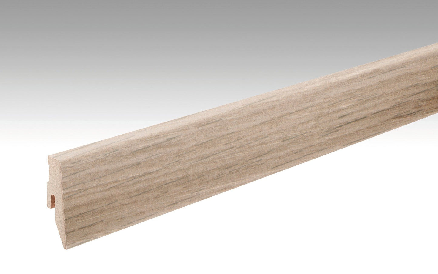 MEISTER | Fußleiste Profil 3 PK | Laminatfolien-ummantelte Profile | Eiche Caledonia | 06421