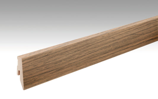 MEISTER | Fußleiste Profil 3 PK | Laminatfolien-ummantelte Profile | Eiche cognac rustikal | 06256