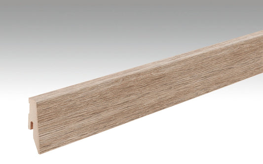 MEISTER | Fußleiste Profil 3 PK | Laminatfolien-ummantelte Profile | Eiche karamell | 06953