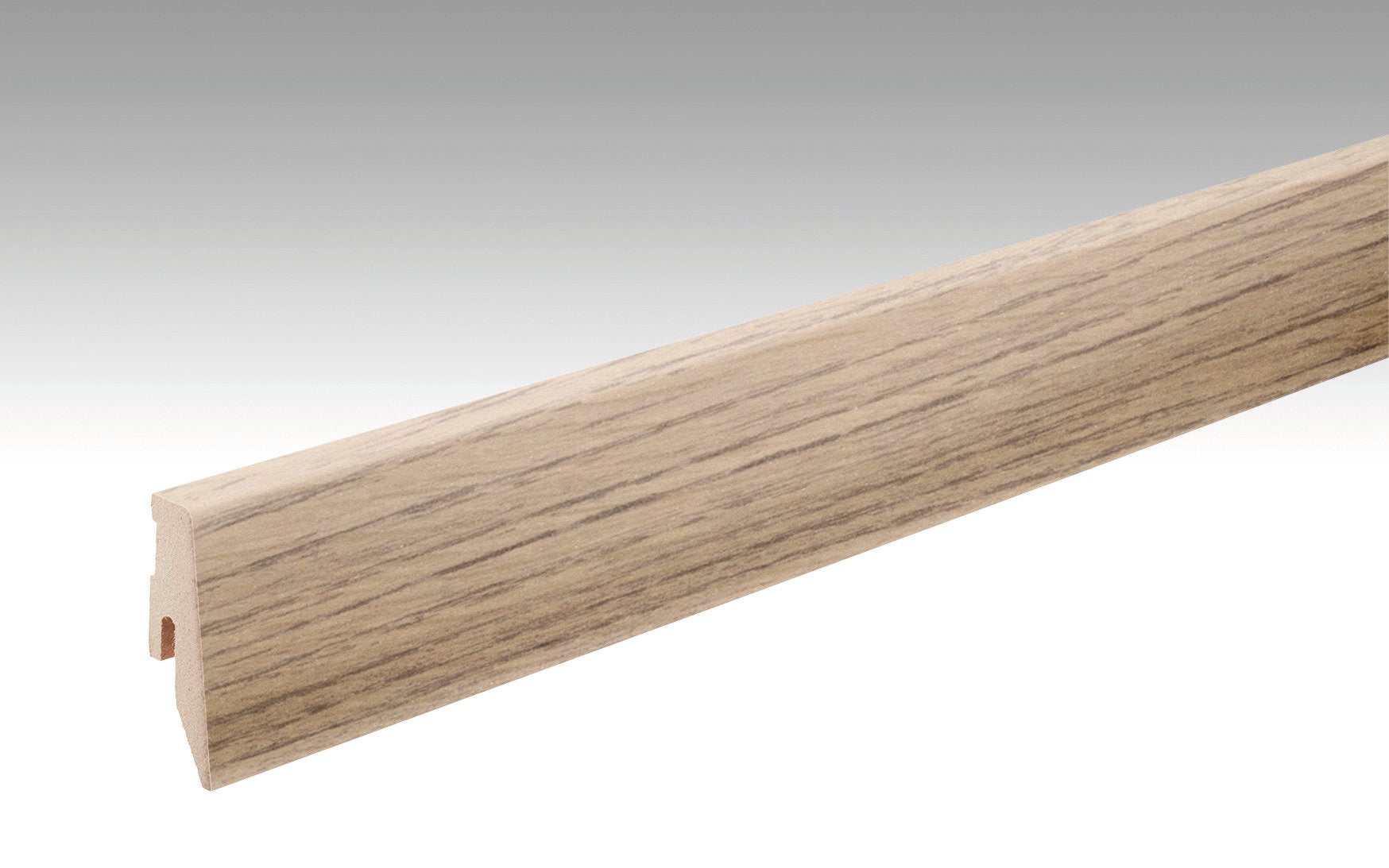 MEISTER | Fußleiste Profil 3 PK | Laminatfolien-ummantelte Profile | Eiche markant pure | 06273