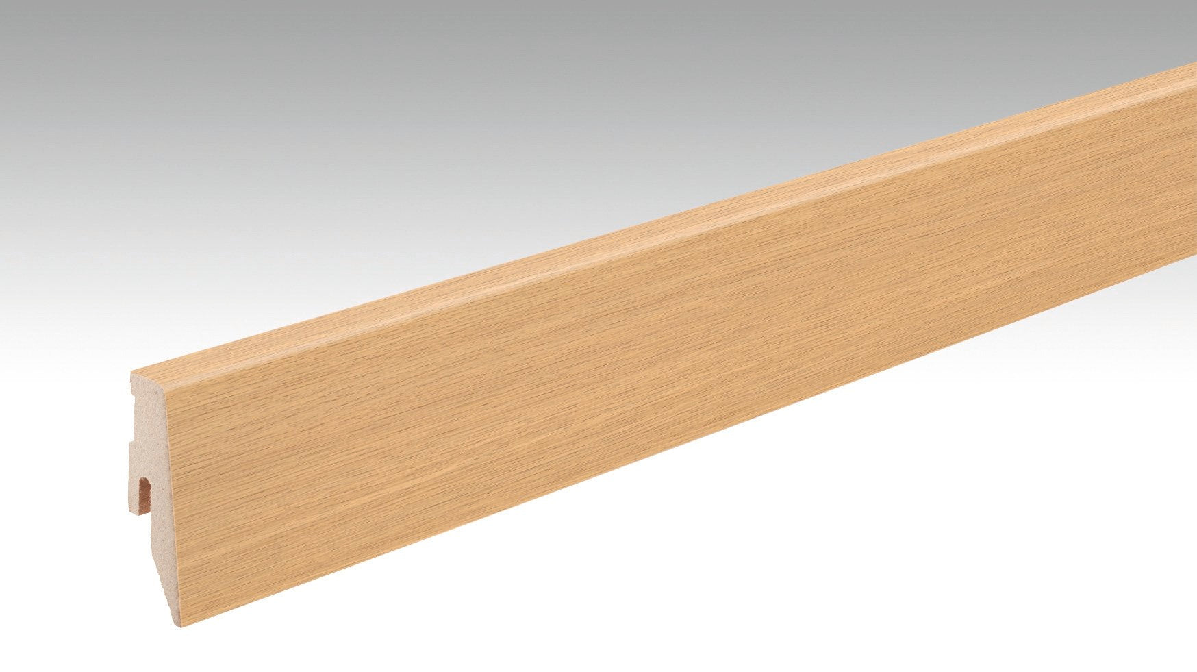 MEISTER | Fußleiste Profil 3 PK | Laminatfolien-ummantelte Profile | Ufereiche honig | 07127