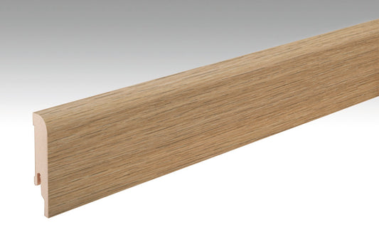 MEISTER | Fußleiste Profil 5 PK | Laminatfolien-ummantelte Profile | Bauerneiche natur | 06832