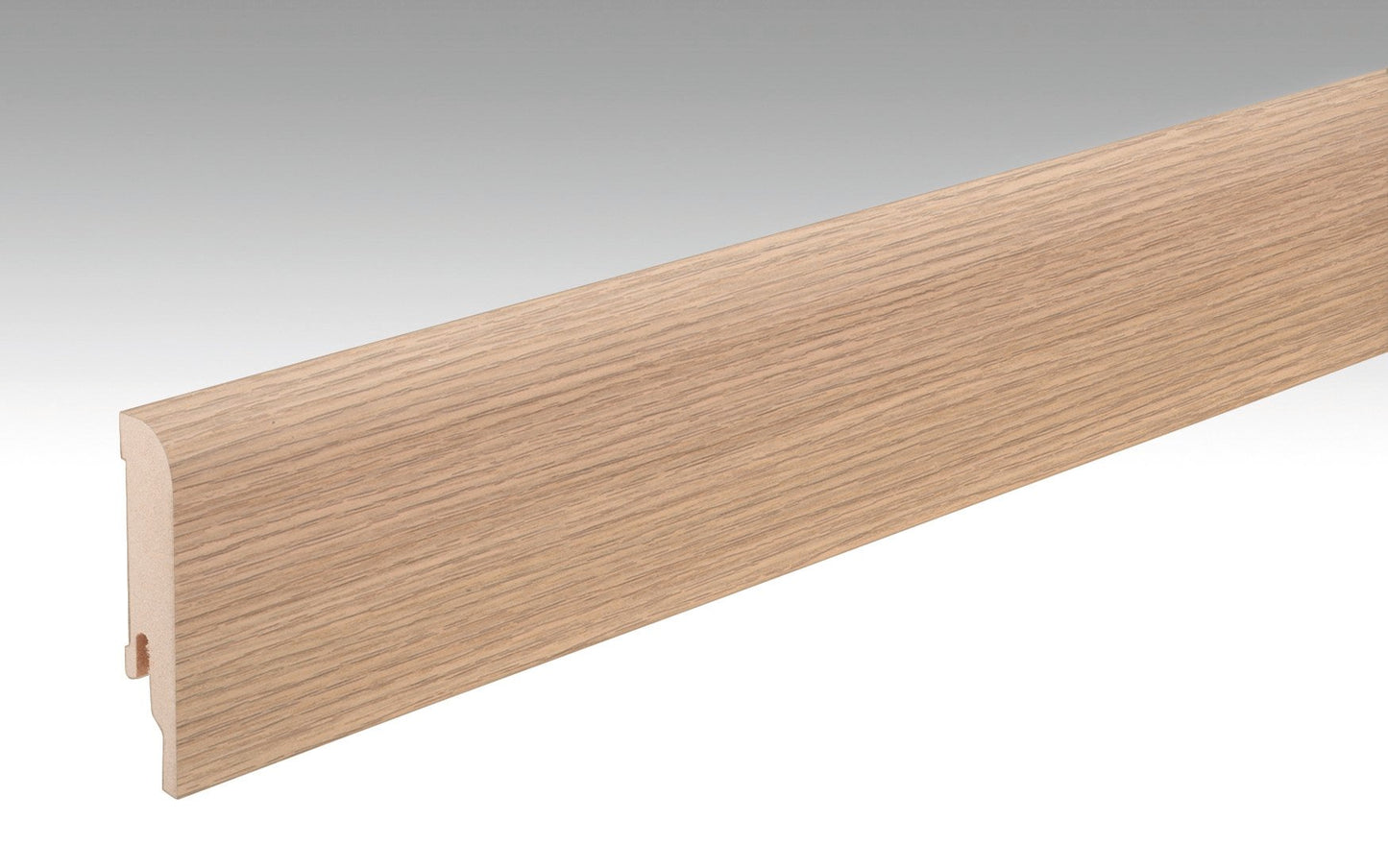 MEISTER | Fußleiste Profil 5 PK | Laminatfolien-ummantelte Profile | Feldeiche hell | 06843